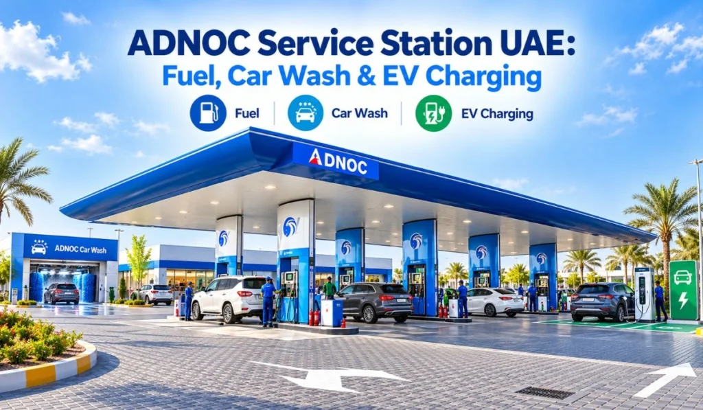 ADNOC Service Station UAE: Fuel, Car Wash & EV Charging